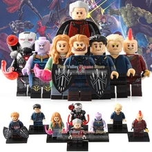 DR. TONG 80 шт./лот Супер Герои танос Капитан Америка Скарлет ведьмы видения войны машины Строительные блоки детский подарок игрушки X0193