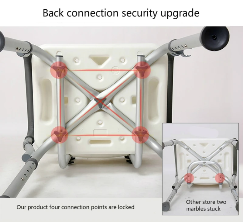 Бытовой табурет для ванной нескользящий безопасный приподнятый для пожилых людей душ отдых сиденье Регулируемый опрокидывающийся для беременных женщин купальный табурет