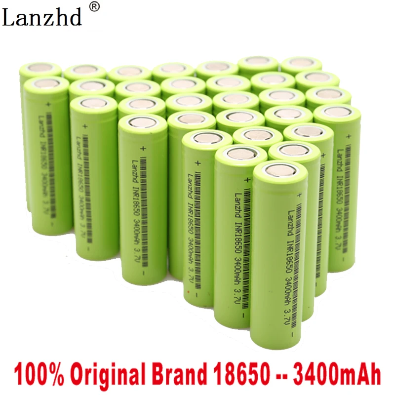 Новинка 3,7 18650 батарея 3400mAh INR18650 30A разрядка литий-ионная аккумуляторная батарея для фонариков инструменты и игрушки(10-40 шт