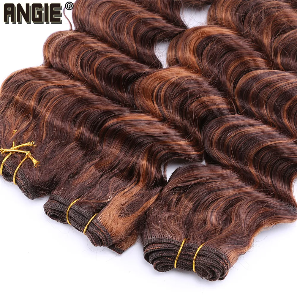 ANGIE Onda Profunda feixes de Cabelo Encaracolado