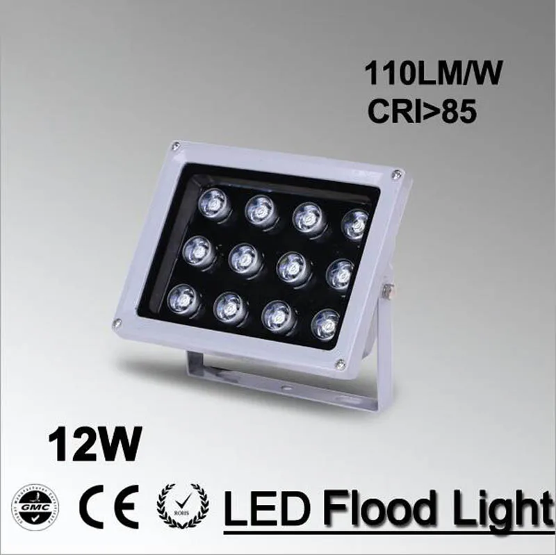 

2pcs/lot Led Flood Light 12w Cold White Floodlights Street Projector Exterior Focos Projecteur Ac85V-265V Led Spotlight Outdoor