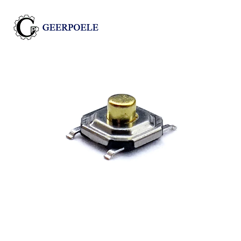 

100 pcs/lot 5.2*5.2*2.5mm 4 Pin 12V 0.5A Push Button Switch Metal Tactile Micro tact SMT touch switch