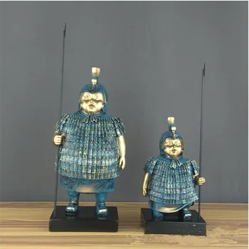 

Home Accessories Terracotta Warriors Antique Home Improvement Retro Bar TV Cabinet Soft Window Display Model Decoration G1300