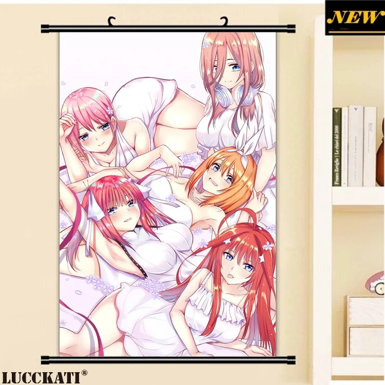 23 5-toubun_no_hanayome cleavage dress headphones nakano_ichika nakano_itsuki nakano_miku nakano_nino nakano_yotsuba skirt_lift_副本