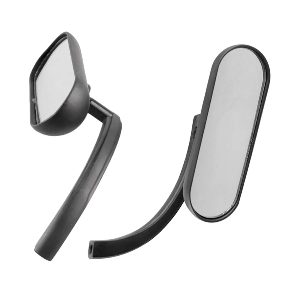 DREAMIZER Rectangle Motorcycle Mirrors Black - Universal 8MM 10MM Rearview Mirror Aluminum CNC Compatible With Honda Yamaha Suzuki Ruckus Grom Shadow
