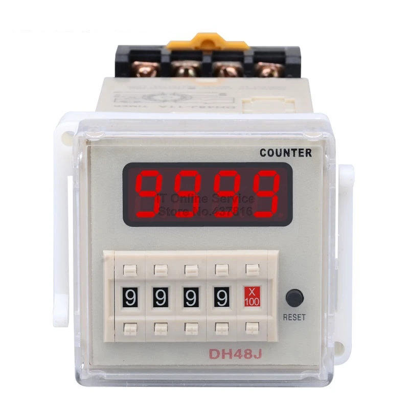 DH48J 11A 220V/24V счетчик цифрового дисплея 11 Pin счетное реле функция отключения