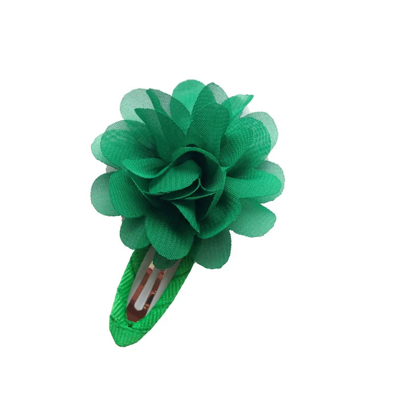Распродажа, 2 шт., детские модные заколки для волос в виде цветка тыквы, заколки для волос, аксессуары для волос для малышей, подарок - Цвет: Green