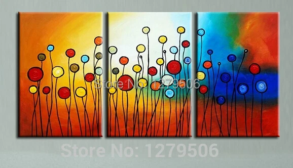 Hand painted abstract art oil paintings on canvas small flowers for living room wall decor paintings Hand painted abstract art oil paintings on canvas small flowers for living room wall decor paintings