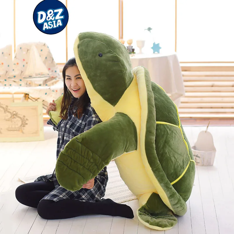 EUWLY Tortue Peluche Cadeau Poupée en Peluche en Tortue Verte Jouet en Peluche en Tortue Verte Mignon Oreiller en La Saint-Valentin Cadeau Vert