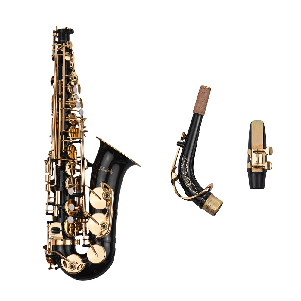 Muslady Eb Alto саксофон Sax латунный лакированный Золотой 82Z ключ Тип инструмент для