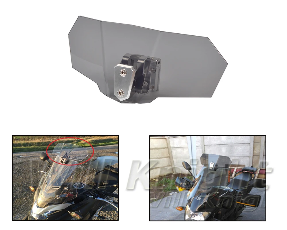 

Risen Windscreen Windshield Bracket Set Screen Protector Lockable for BMW F700/ F800/ F650 GS/S/ ST/ K1200S / R 1200GS Universal