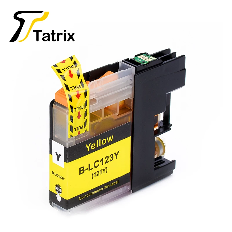 Tatrix 12 шт. LC123 LC121 Совместимый картридж для брата DCP-J552DW J752DW J132W J152W J172W MFC-J470DW J650DW J870DW J245