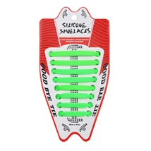 16 шт./компл. красочные без галстука шнурки резиновый силиконовый эластичная обувь кружево для мужчин женщин шнуровкой 13 цветов - Цвет: green