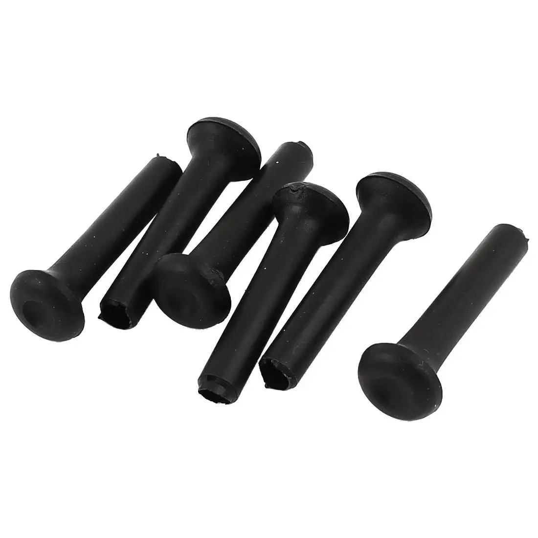 EWS 6 Pieces Black Plastic Car Door Lock Knob Casein Pins from Home