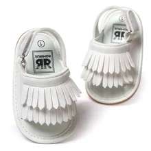 ROMIRUS Baby Shoes Сандалии Повседневная Мода PU Кисточкой Сандалии Для Детей дети Девушки Парни-Белый