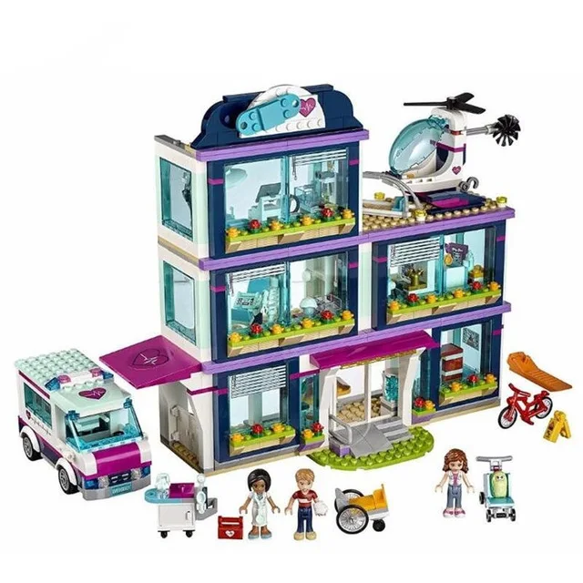 932pcs Princess Heartlake Hospital figures Building blocks Compatible with legoing Friends 41318 Bricks toys for children 932pcs Princess Heartlake Hospital figures Building blocks Compatible with legoing Friends 41318 Bricks toys for children