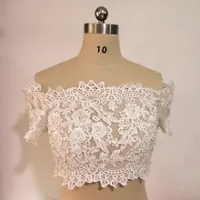 На заказ размер Бисером кружевная куртка Свадебные аксессуары с плеча свадебное кружевное женское платье Болеро настоящее