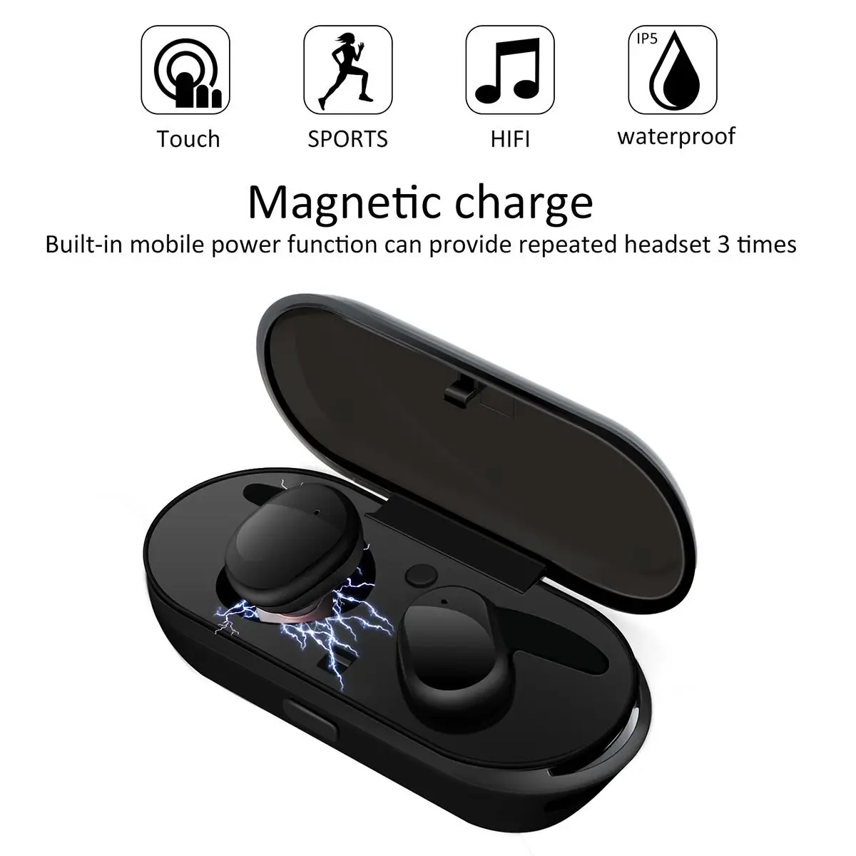 ELEGIANT S9100 беспроводные Bluetooth наушники TWS в ухо наушники с микрофоном портативная зарядная док-станция для Iphone для huawei