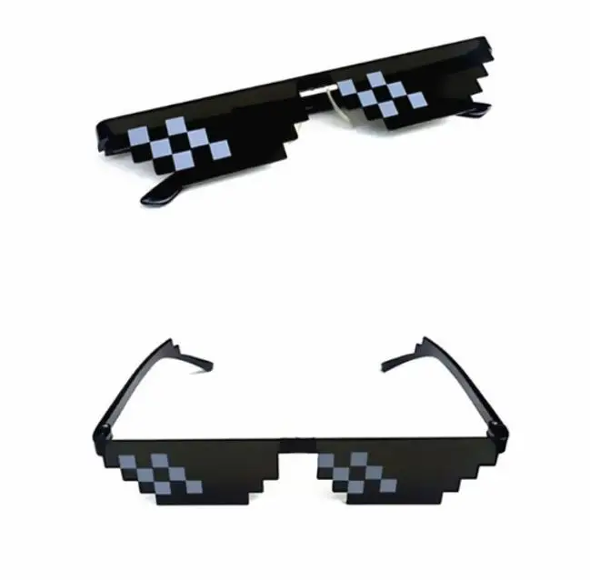 Новые мозаичные солнцезащитные очки игрушечные Thug Life Deal With It пиксельные женские