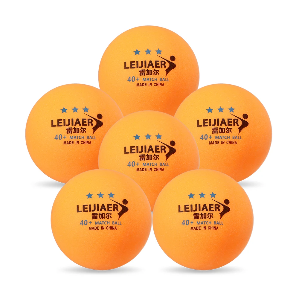 6 шт белый/оранжевый 1/2/3-Star 40mm мячи для настольного тенниса для пинг-понга тренировочные мячи