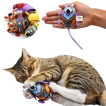 

15 PCS Fat Cat Toy Fat Canvas Colorful Mouse With Cat mint Pet Product Catnip Funny Mouse Cat Teaser Pet Supplies