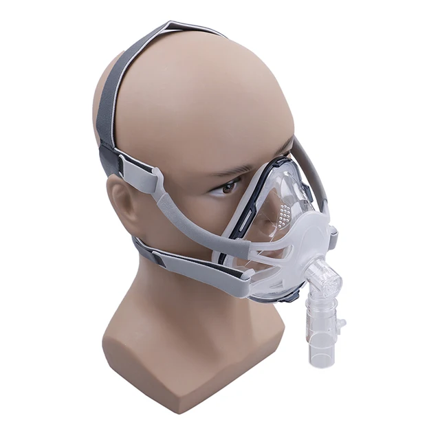 1 Set Size S M L Full Face Mask For CPAP Respirator Snoring Therapy Interface With Free Headgear
