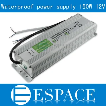 

IP67 12V 12.5A 150W AC100-240V Input Electronic Waterproof Led Power Supply/ Led Adapter 12V 150W free shipping