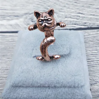

New Vintage Retro Garfield Cat Rings Classic Adjustable Garfield Cat Rings Jewellery Animal Cat Jewellery