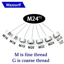 WASOURLF 1 шт. M16 M18 M19 M20 M24 разъем с внутренней резьбой для душа, ванной комнаты, кухни, латунный хромированный кран, аксессуары