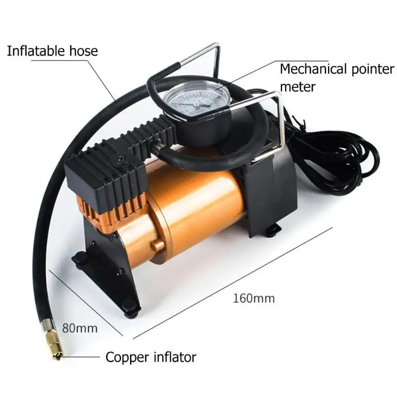 12V 150PSI портативный автомобильный насос для шин воздушный компрессор с манометром