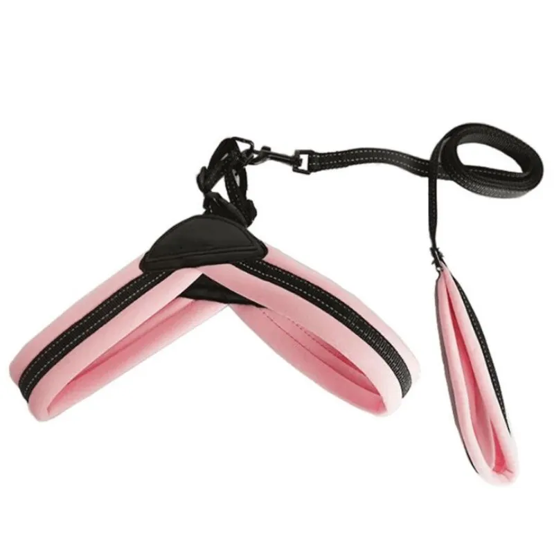 

PUPISHE 4Colors Dog Harness Vest Nylon Pet Collar No Pull Dog Harnesses Adjustable For Medium Large Dogs Pitbull Bulldog
