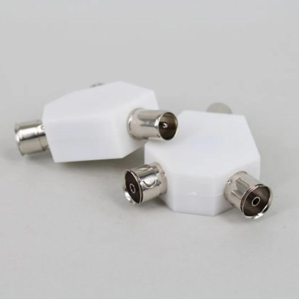 

Male To Female TV Connectors Adapter Coaxial Cable Aerial Three-way Splitter