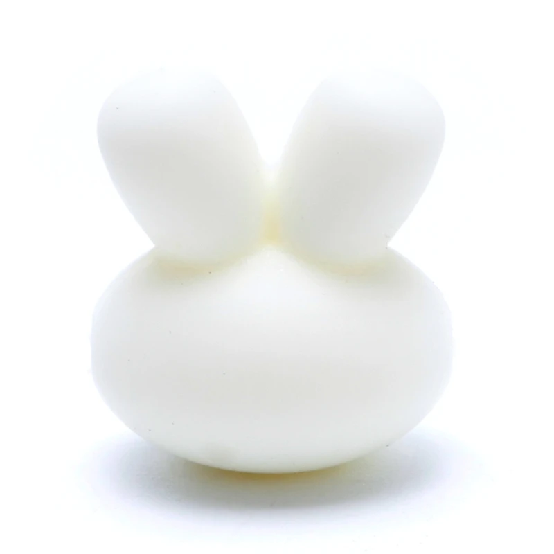 5x Кролик Силиконовый бисер ребенок прорезывание зубов Прорезыватель бусы, не содержат Бисфенол А изготовления жевательной игрушки - Цвет: Yellow
