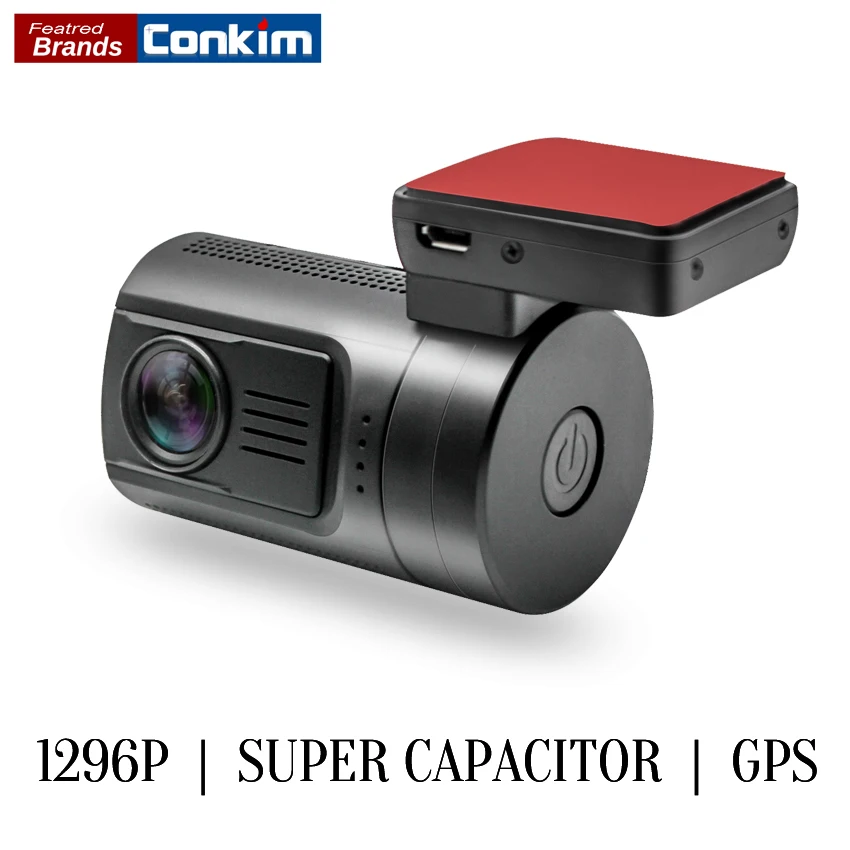 Goede Conkim Dash Camera Mini 0806 s Auto Dash Cam DVR Camera Ambarella A7 1296 p 1080 p HDR Auto Zwart box GPS Logger Motion Detector