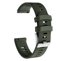 Soft Silicone Smart Watch Strap for Fitness and Outdoor Activities (Army Green)