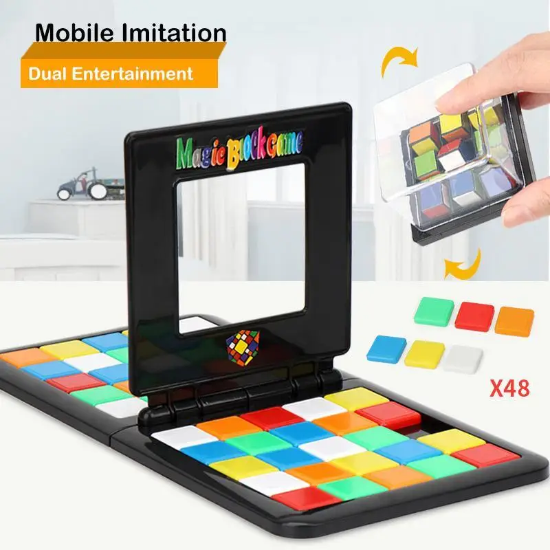 3D Puzzle Race Cube Board Toy Parent-child Interaction Magic Block Game