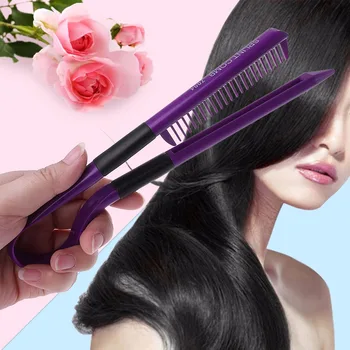

New Hot New V Type High temperature Folded Hair Straightener Comb DIY Salon Styling Tool Hairbrush Hairdressing Tools