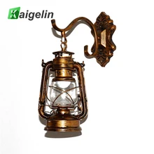 Vintage Outdoor LED Wall Sconce Lamp E26 E27 LED Bulbs Loft Retro Wall Light Luminaire Fixture Antique Glass Industrial Light