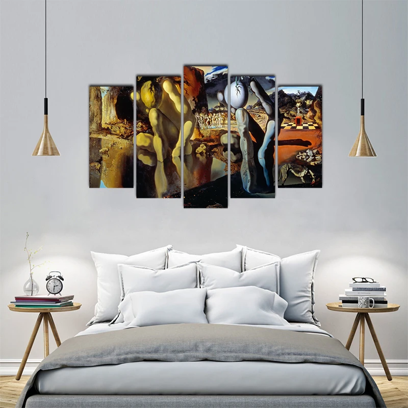

5 Pieces HD Prints Posters Canvas Paintings Modular Abstract Pictures Framework For Living Room Wall Art Home Decor