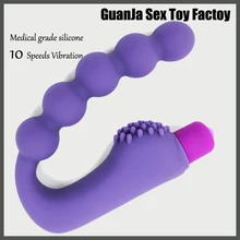 10 speeds vibration G -spot stimulation Prostate Massager anal beads anal butt Anal Sex Toys Butt Plug sex Products