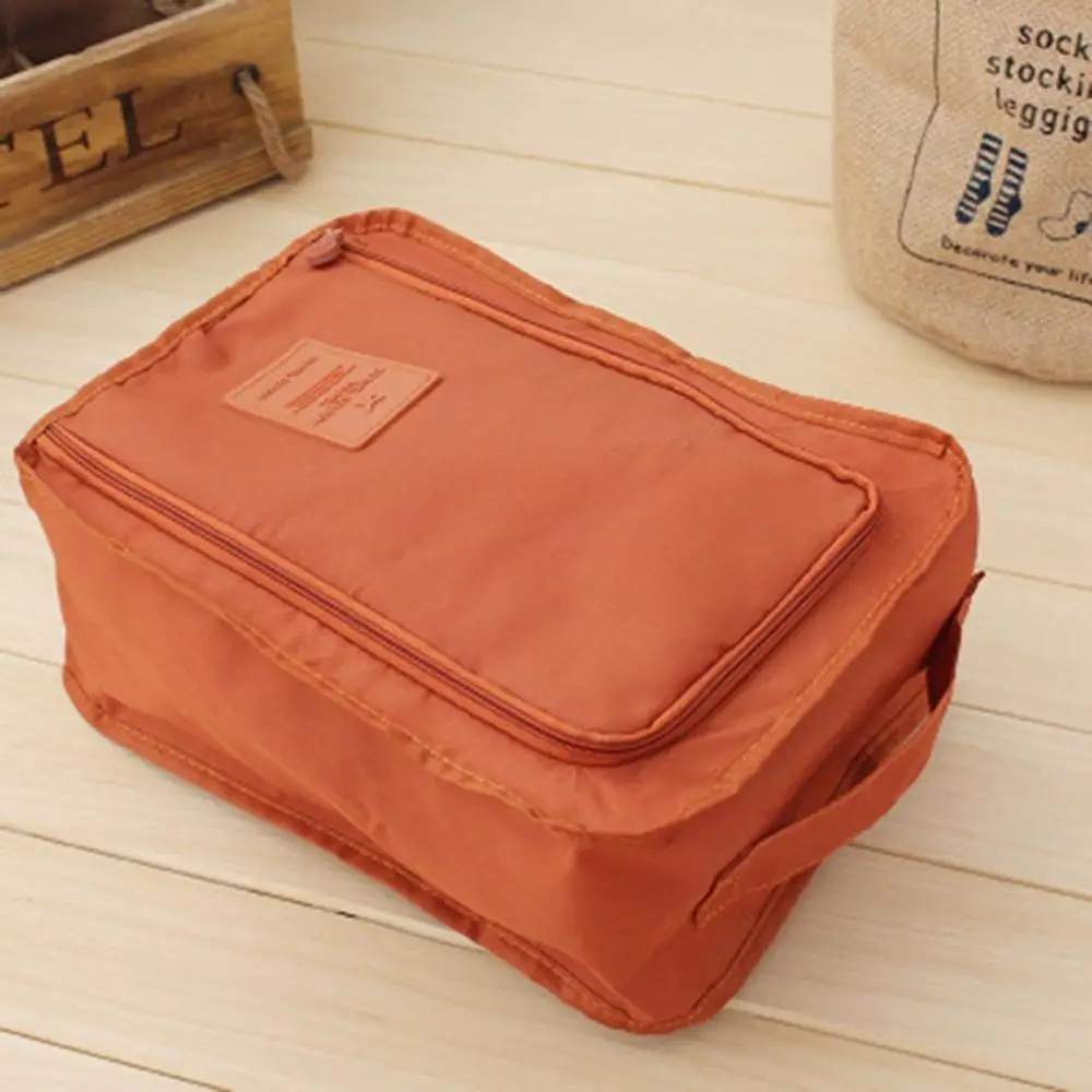 Водонепроницаемая сумка для обуви, переносная Экологичная сумка для хранения, органайзер, переносная сумка для обуви, сумка для багажа, сумка для переноски, держатель - Цвет: orange