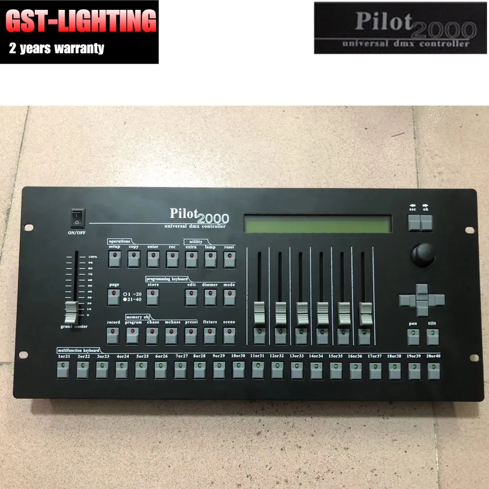 

Free shipping DMX Lighting Console Pilot 2000 controller