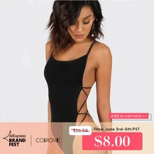 Backless Bodysuit Women Black Long Sleeve Turtleneck