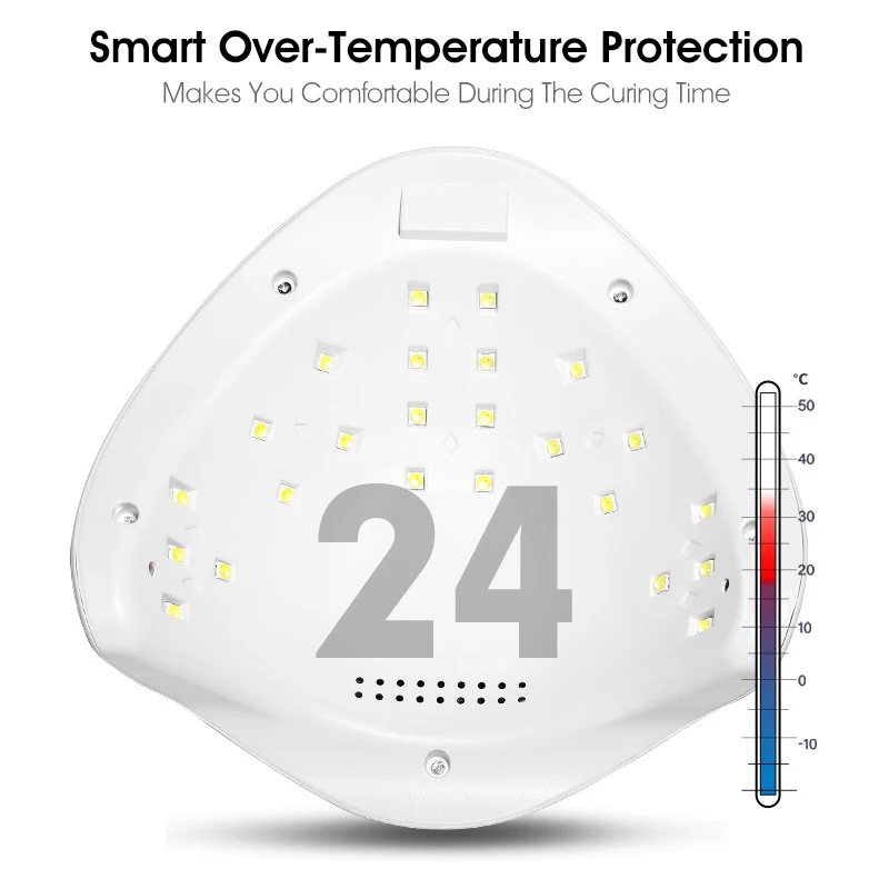 ROHWXY 48 W ногтей лампа для маникюра профессиональный uv led лампа для Гель-лак для ногтей сушилка все для украшения ногтей льдинка светильник Гибридный лак