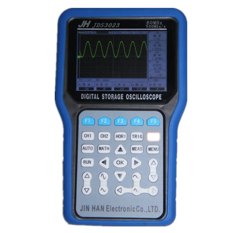

Free shipping JDS3023 Colour screen hand-held oscilloscope 60M Bandwidth Multifunctional Signal Generator