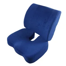 2 шт./компл. удобные Memory Foam ортопедические подушки сиденья пояс сзади Поддержка Набор для Офис здравоохранения подушки