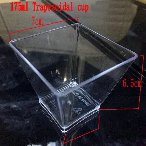50 шт одноразовые толстые прозрачные твердые пластиковые чашки для мусса, чашки для мороженого, торта Тирамису 60 мл 100 мл 160 мл 180 мл кухонный инструмент - Цвет: NO11