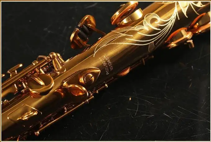 Франция Rollinsax RSS 9901 сопрано Sax шаг B плоский Золотой Сплит прямой саксофон латунный