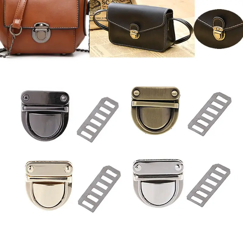 

THINKTHENDO Fashion Hot Metal Clasp Turn Lock Twist Lock for DIY Handbag Bag Purse Hardware Closure Bag Parts Accessories