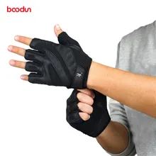 Boodun Echtem Leder Gym Handschuhe Männer Frauen Atmungsaktive Crossfit Fitness Handschuhe Hantel Hantel Gewichtheben Sport Ausrüstung